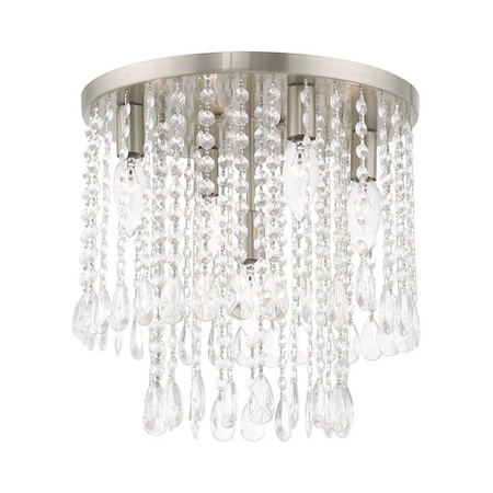 Elizabeth 5 Light Brushed Nickel Ceilin MPN:51068-91