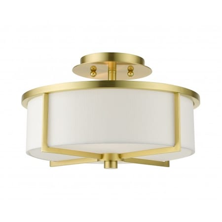 Satin BrassSemi Flush, 2 Light MPN:51073-12