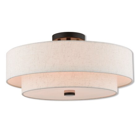 Claremont 4 Light English Bronze Ceiling Mount MPN:51085-92