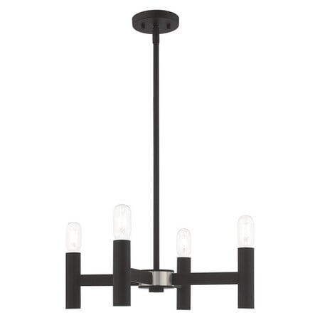 Copenhagen 4 Light Black Mini Chandelier MPN:51134-04
