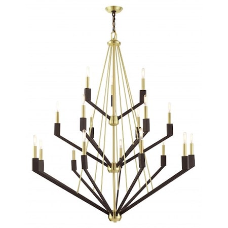 Satin BrassFoyer Chandelier, 18 Light MPN:51169-12