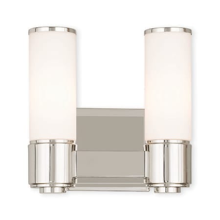 Weston 2 Light Polished Nickel ADA Wall Sconce/ Bath Vanity MPN:52102-35
