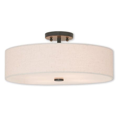 Meridian 4 Light English Bronze Ceiling Mount MPN:52136-92