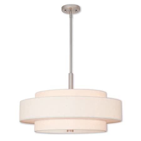 Meridian 5 Light Brushed Nickel Pendant MPN:52138-91