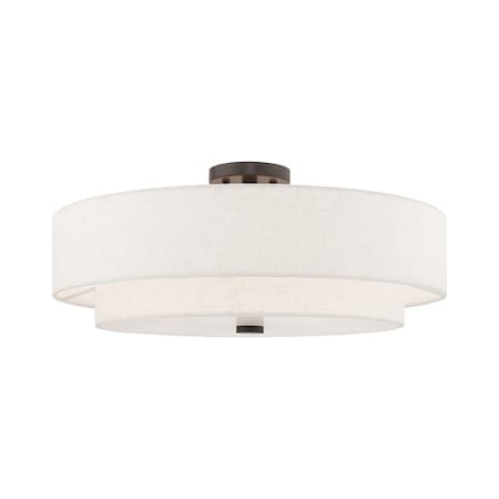 Meridian 5 Light English Bronze Ceiling Mount MPN:52139-92