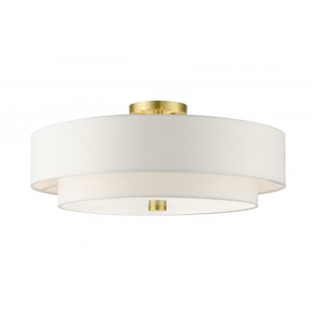 Satin Brass Semi Flush, 5 Light MPN:52140-12