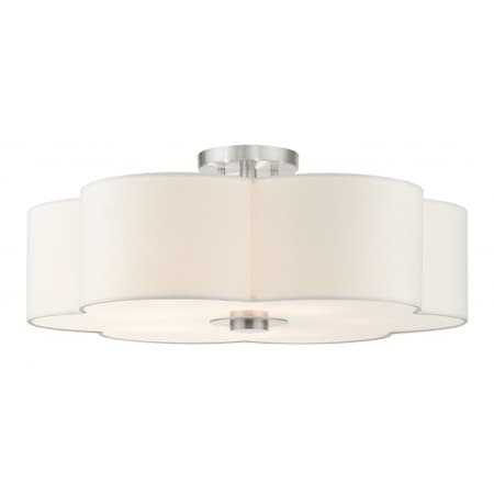 Brushed Nickel Semi Flush, 5 Light MPN:52158-91