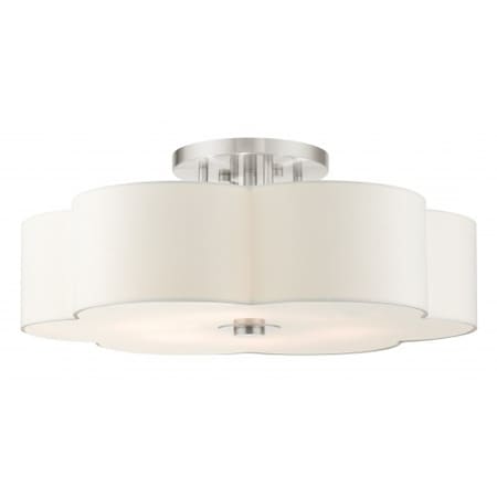 Brushed Nickel Semi Flush, 6 Light MPN:52159-91