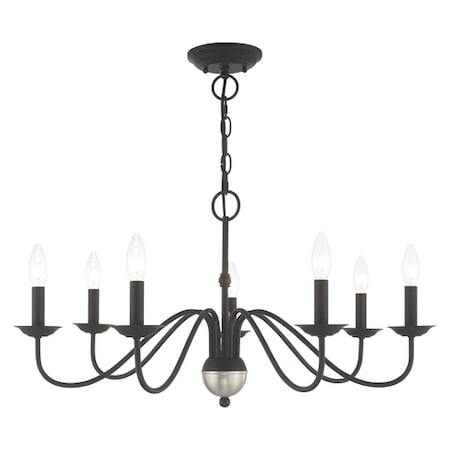 Windsor 7 Light Black Chandelier MPN:52167-04