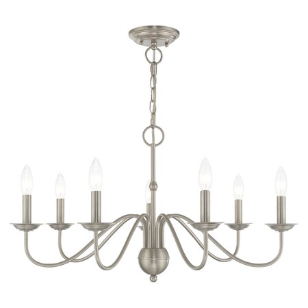 Windsor 7 Light Brushed Nickel Chandelier MPN:52167-91