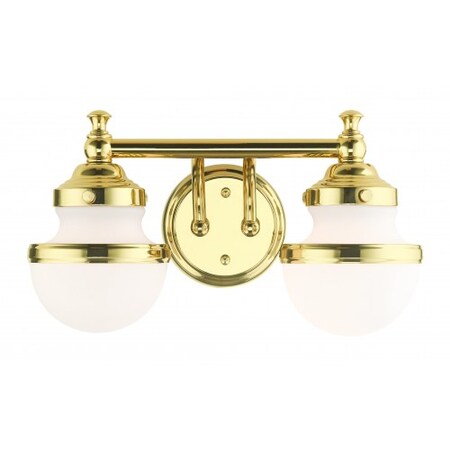 Polished Brass Vanity Sconce, 2 Light MPN:5712-02