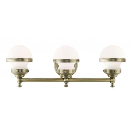 Antique Brass Vanity Sconce, 3 Light MPN:5713-01