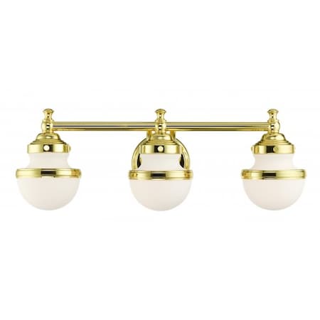 Polished Brass Vanity Sconce, 3 Light MPN:5713-02