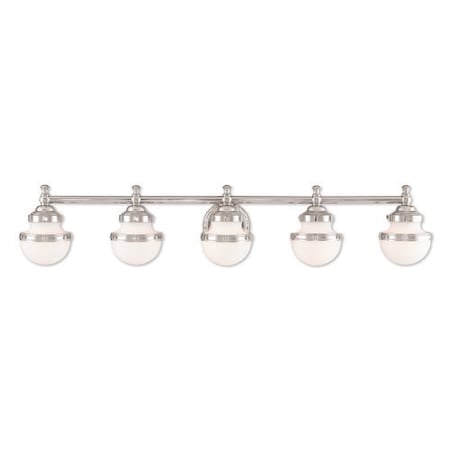Oldwick 5 Light Polished Chrome Bath Van MPN:5715-05