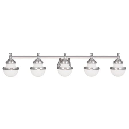 Oldwick 5 Light Brushed Nickel Bath Vanity MPN:5715-91