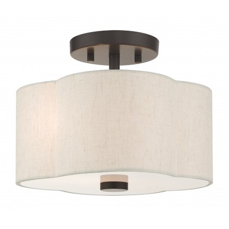 English BronzeSemi Flush, 2 Light MPN:58061-92