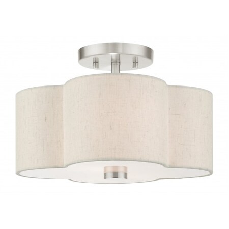 Brushed Nickel Semi Flush, 2 Light MPN:58062-91