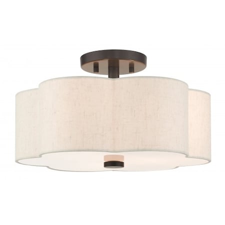 English BronzeSemi Flush, 3 Light MPN:58063-92