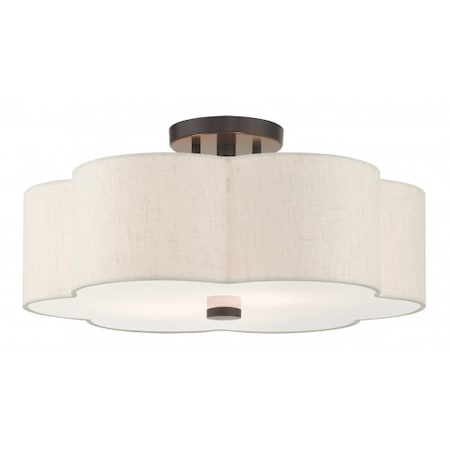 English BronzeSemi Flush, 3 Light MPN:58064-92