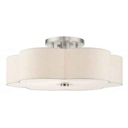 Brushed Nickel Semi Flush, 6 Light MPN:58069-91