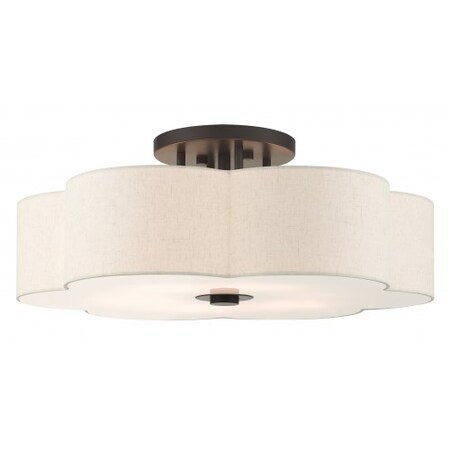 English BronzeSemi Flush, 6 Light MPN:58069-92