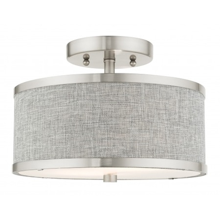 Brushed Nickel Semi Flush, 2 Light MPN:60421-91