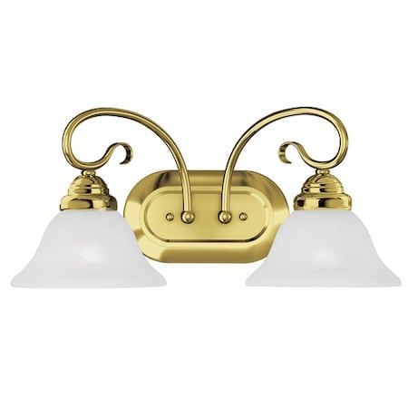 Coronado 2 Light Polished Brass Bath Vanity MPN:6102-02