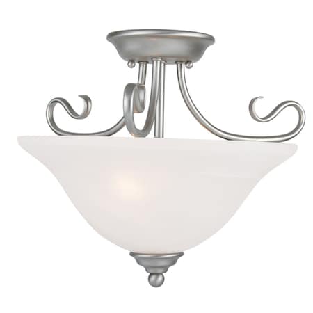 Coronado 2 Light Brushed Nickel Ceiling Mount MPN:6121-91
