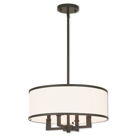 Park Ridge 4 Light Bronze Pendant Chande MPN:62615-07