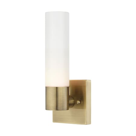 Aero 1 Light Antique Brass ADA Wall Sconce MPN:10101-01