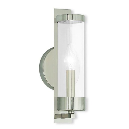 Castleton 1 Light Polished Nickel ADA Wall Sconce MPN:10141-35