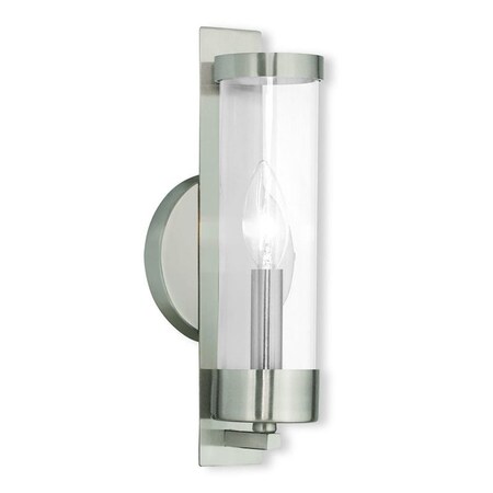 Castleton 1 Light Brushed Nickel ADA Wall Sconce MPN:10141-91