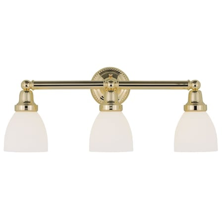 Classic 3 Light Polished Brass Bath Vani MPN:1023-02