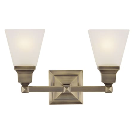 Mission 2 Light Antique Brass Bath Vanit MPN:1032-01