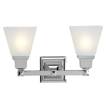Mission 2 Light Polished Chrome Bath Vanity MPN:1032-05