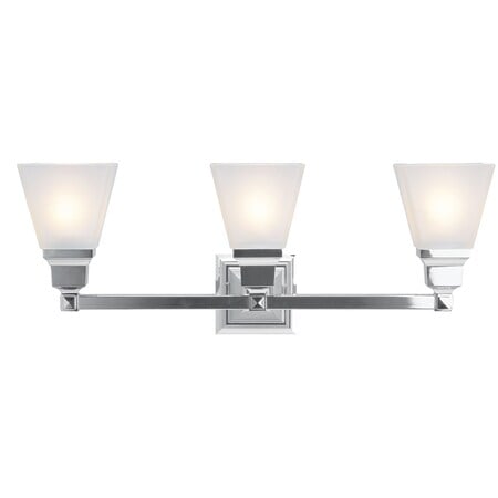 Mission 3 Light Polished Chrome Bath Van MPN:1033-05