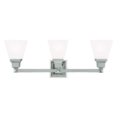 Mission 3 Light Polished Nickel Bath Van MPN:1033-35