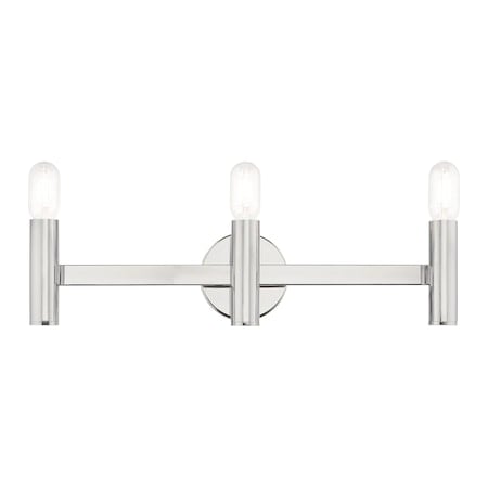 Copenhagen 3 Light Polished Chrome ADA Bath Vanity MPN:10343-05
