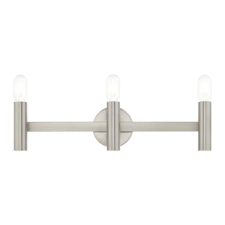 Copenhagen 3 Light Brushed Nickel ADA Bath Vanity MPN:10343-91