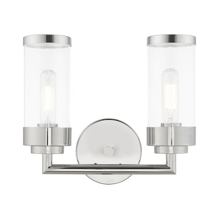 Hillcrest 2 Light Polished Chrome Bath Vanity MPN:10362-05