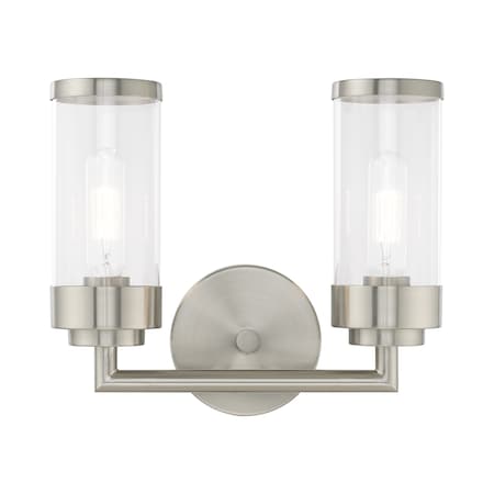 Hillcrest 2 Light Brushed Nickel Bath Va MPN:10362-91