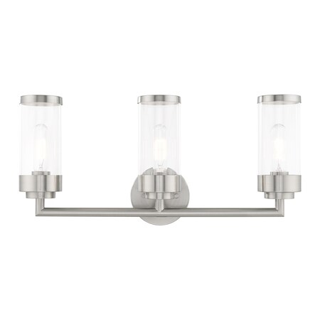Hillcrest 3 Light Brushed Nickel Bath Va MPN:10363-91