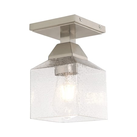 Aragon 1 Light Brushed Nickel Ceiling Mount MPN:10380-91