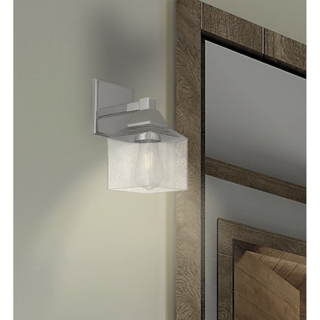 Aragon 1 Light Polished Chrome Wall Sconce MPN:10381-05