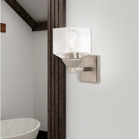 Aragon 1 Light Brushed Nickel Wall Sconc MPN:10381-91