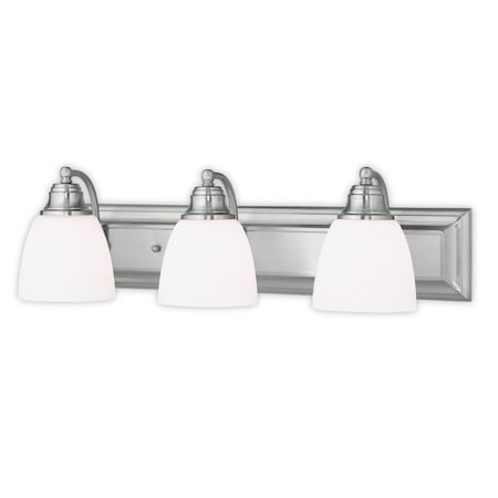 Springfield 3 Light Brushed Nickel Bath Vanity MPN:10503-91