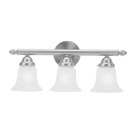 Neptune 3 Light Brushed Nickel Bath Vanity MPN:1063-91