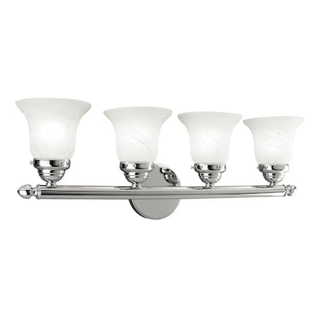 Neptune 4 Light Polished Chrome Bath Vanity MPN:1064-05