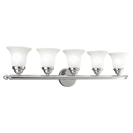 Neptune 5 Light Polished Chrome Bath Vanity MPN:1065-05