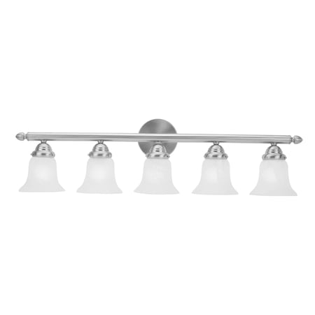 Neptune 5 Light Brushed Nickel Bath Vanity MPN:1065-91